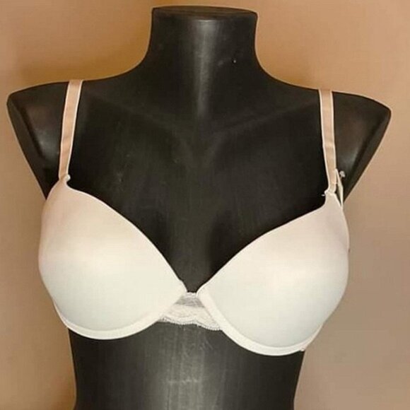 Beige/Cream colored Gentle Push-up Bra - Picture 1 of 4